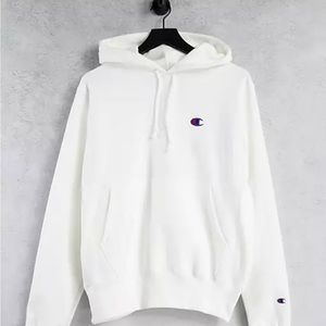 White champion hoodie sweatshirt